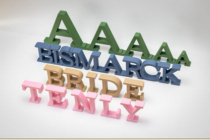 Customise Painted MDF Wood Letters