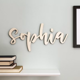 Script Wood Letters